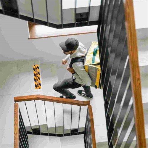 Caution Warning Sticker Tape Grip for Stairs Outdoor The