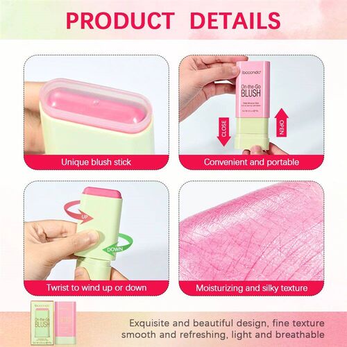 Tinted Mositure Blush  Face Pink Cream Cheek Blusher Cosmeti