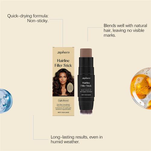 Zephoco Light Brown Natural Hairline Filler Stick - Gentle C