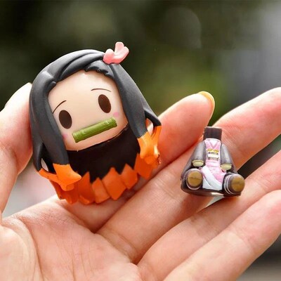 4-5cm Demon Slayer figure Tanjiro Nezuko figurine Inosuke Ze