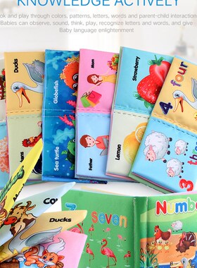 Baby Cloth Book Intelligence Development Soft Learning Cogni
