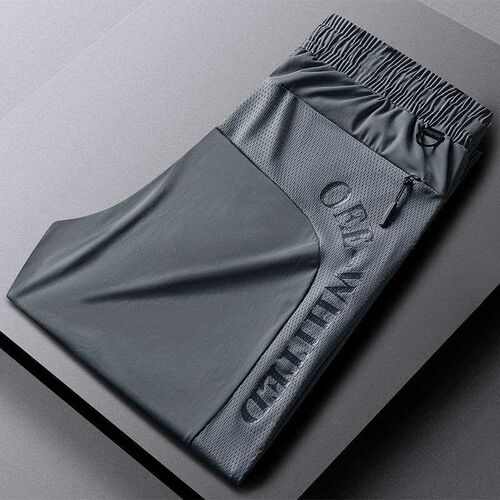 Summer Ice Silk Quick-drying Pants Mens Loose Plus Size Plu