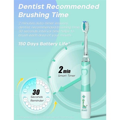 Seago Electric Toothbrush for Kids Sonic Clean Teeth Special