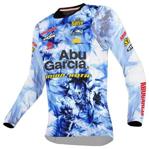 ABUGARCIA Summer long-sleeved fishing shirt motocross retr