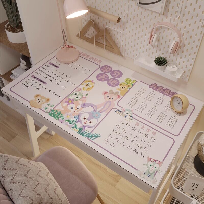 可爱卡通书桌垫乘法字母表皮革防水桌布电脑办公桌学生儿童学习桌,居家布艺,桌布,淘宝优惠券,粉丝福利购,淘宝优惠卷