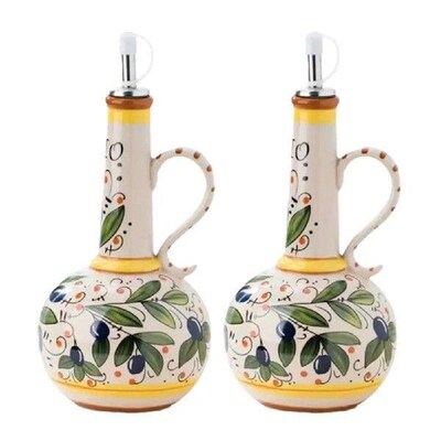 700ml Olive Oil Dispenser Embossed Ceramic Oil Vinegar