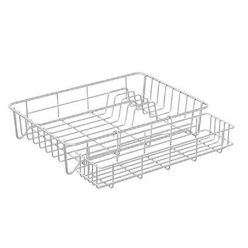 Large Dish Drainer Rack with Handle Polished Surface