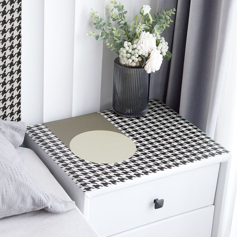 皮革垫子床头柜盖布防水免洗桌垫防尘罩卧室电视柜办公桌垫装饰,居家布艺,床头柜盖布,淘宝优惠券,粉丝福利购,淘宝优惠卷