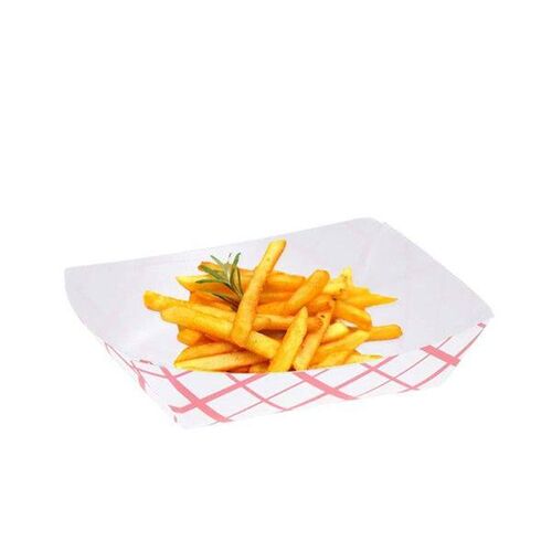 50pcs Waterproof Portable Burger Box Disposable Paper Food