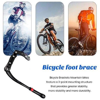 Adjustable Bicycle Kickstand Rubber Feet Bicycle Kickstand