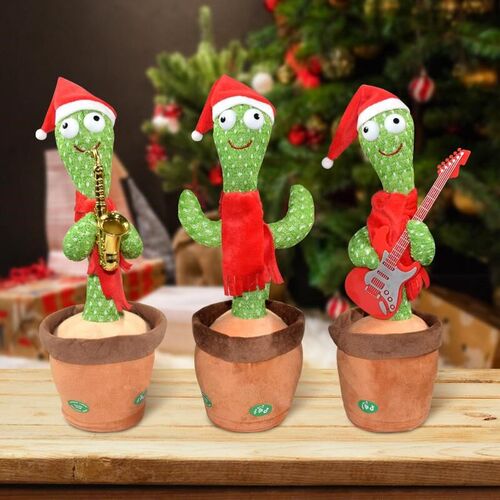 Dancing Cactus Repeat Talking Toy Electronic PlusVh Toys Can