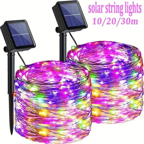 Fairy Light Solar Garden Light String Light with 8 Mode Wate