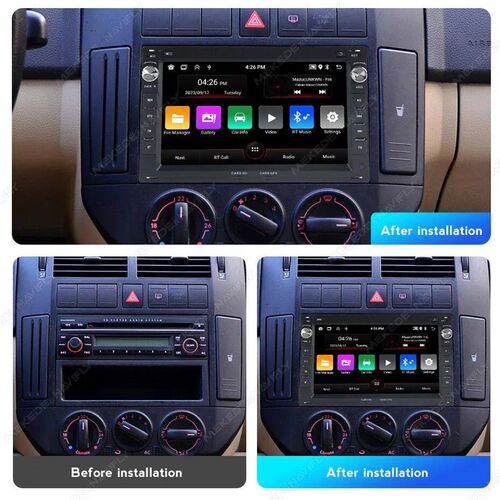 MEKEDE 7 2Din  Wireless Carplay Car Radio Stereo For VW Pa