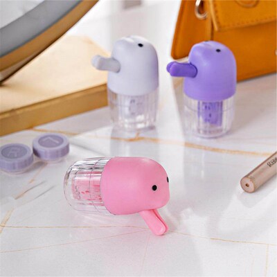 Cute Cartoon Contact Lens Cleaner - Cartoon Seal Design, Pul