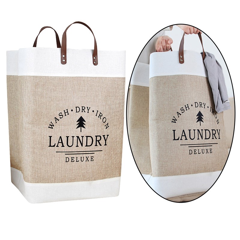 Waterproof Collapsible Laundry Hamper Dirty Clothes Freestan - 实物图