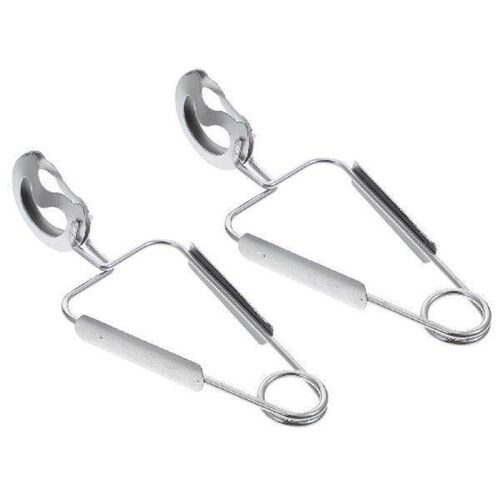 2 Pcs Items Stainless Steel Meal Tongs Pasta Snail