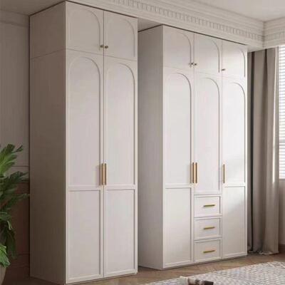 中派法式轻衣柜卧家用奢小户型收纳储物柜室现代简约奶油EEI风大