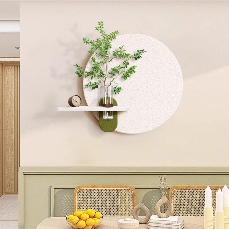 水培绿植立体砂岩画餐厅装饰画现代奶油风客厅背景墙挂画玄关壁画