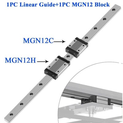 12mm Linear Guide Bearing MGN12 100 150 200 250 300 350 400