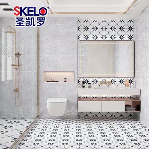 San Kero Nordic small tiles 400X400 ceramic tile kitchen bat