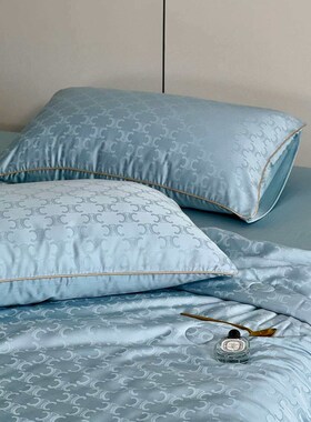 60 Austrian Tencel Jacquard Summer Quilt Four-piece Simple N