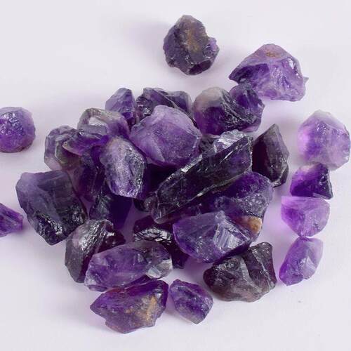 50g Bulk Raw Stone Dark Amethyst Irregular Natural Rock And