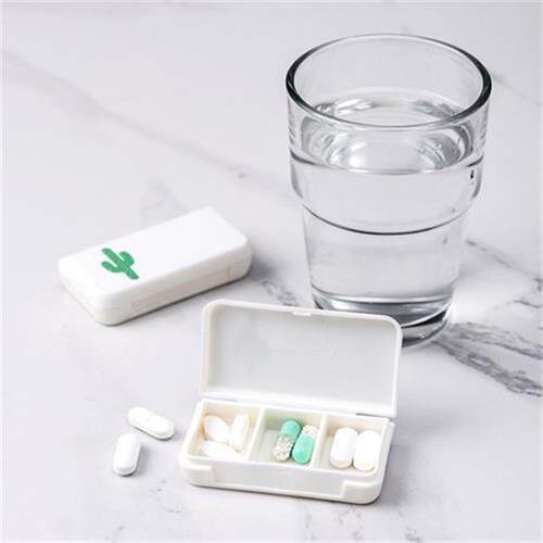 3 Grids Pill Case Plastic Travel Medicine Box Cute Small Ta