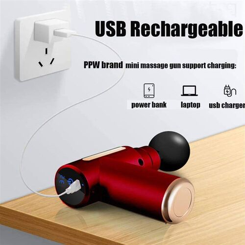 Portable Fascia Gun Deep Tissue Percussion Massage Gun Body