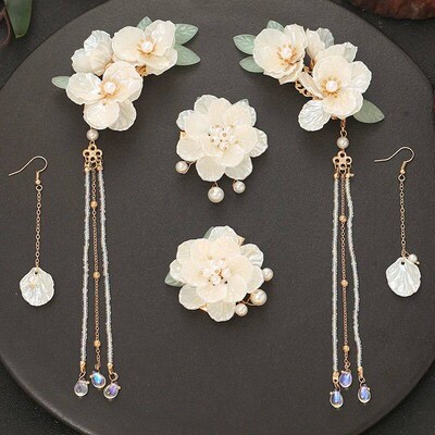 Antique hanfu headdress tassel step shake hair combs hair ed