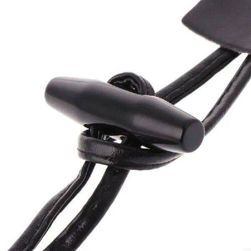 M76D 6 Pairs Leather Horn Toggle Closure Buttons Coat for
