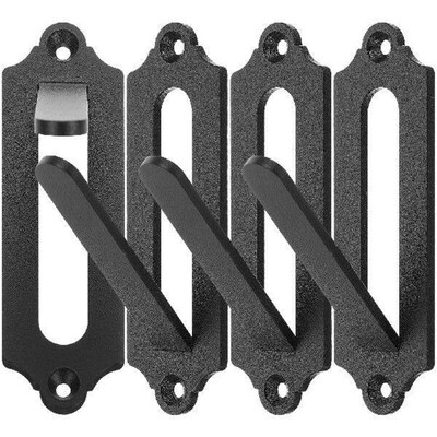 4pcs Wall Hooks Black Skull Mount Hanger for Indoor Outdoor