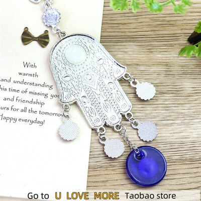 Egypt Fatima Palm Eye Nazar Boncu?u Exorcism Lucky Amulet M