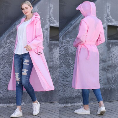 2021 Fashion Adult Long Raincoat Women Men Rain coat Waterpr
