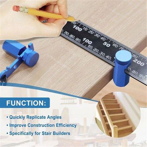 Tall Stair Gauges with Holder&Carabiner Knobs for Framing