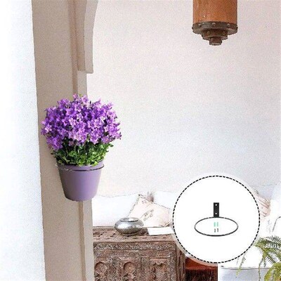 Wall Mounted Flowerpot Rack Planter Ring for Plants Hanging