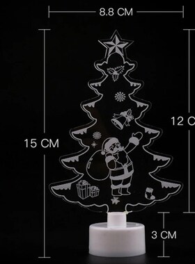 LED Mini Night Lights Colorful Snowman Lamp Christmas gift