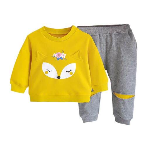 New Spring Autumn Baby Clothes Suit Kids Girls Clothing Chil