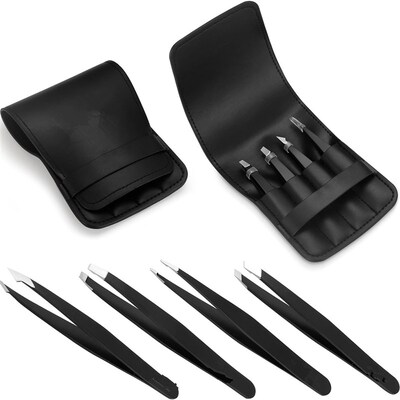Tweezers Set Eyebrows Splinter and Ingrown Hair Removal