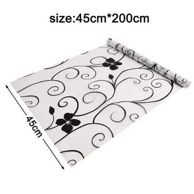 【Ready Stock】2Mx 45CM PVC Waterproof Matte Frosted Glass W
