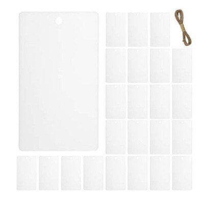 32 Pcs Label Storage Box Tags White Fabric Baskets Pantry
