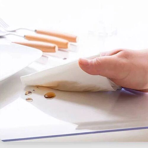 Soft Glass Table Mat 1mm PVC Transparent Tablecloth Waterpro