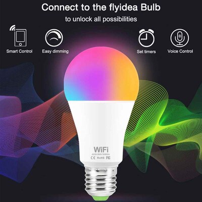 9 rgb mart light bulb ork ith alexa google home e27 b22