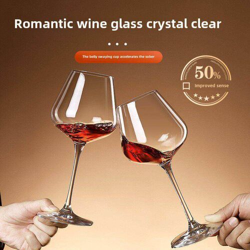 Red wine glass set, light luxury wake-up wine vessel