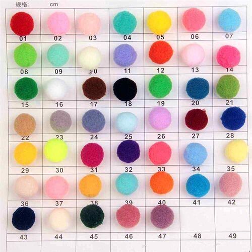 100Pcs 10/15/20/25mm Mini Fluffy Soft Pom Poms Pompoms Ball