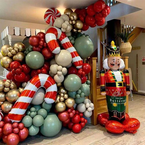 2024 Standing Christmas Balloons Santa Claus Snowman Elk Sle