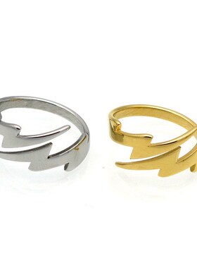 Stylish Lightning Opening Ring Simple Fashion Versatile 60 S