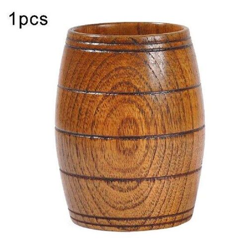 Creative Wine Barrel Wooden Mugs Shape Natural Wooden Beer