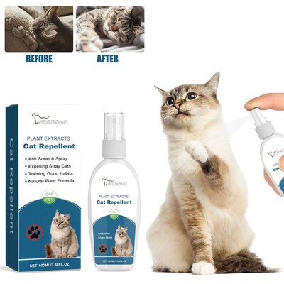 Cat Deterrent Spray Prevent Chewing Biting Restricted Area B