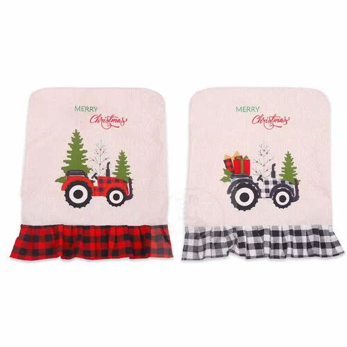 。Christmas decorations gift car chair cover cartoon dining