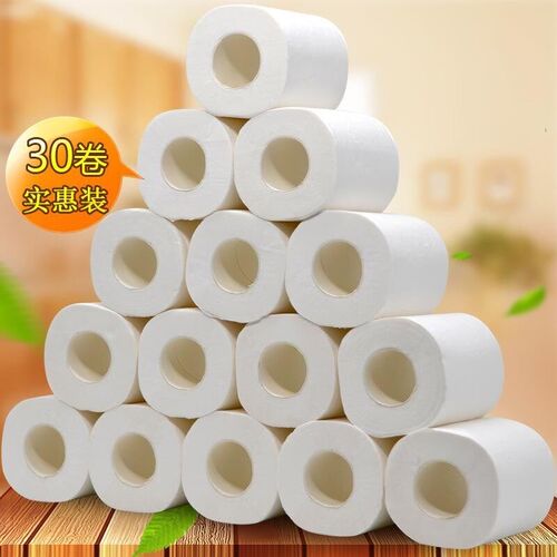 [40/20/10/30/16 rolls] toilet paper with core roll for logs